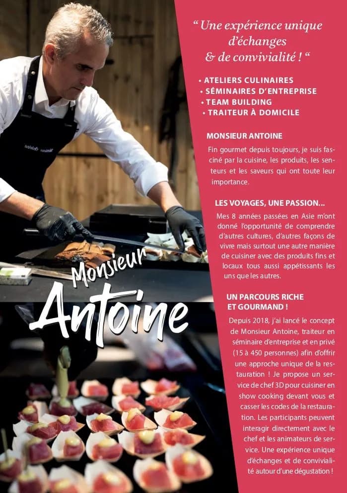 Antoine Durieux - Chef à domicile
